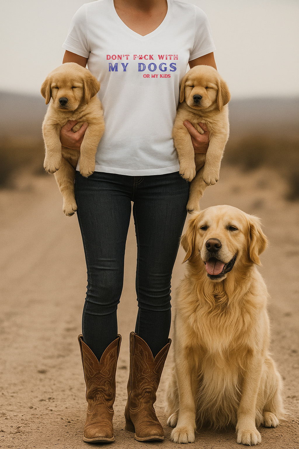 Don’t F With My Dogs™  Or My Kids Women’s T-Shirt