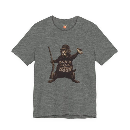 Don’t F With My Dogs Vintage Black Lab Graphic T-shirt