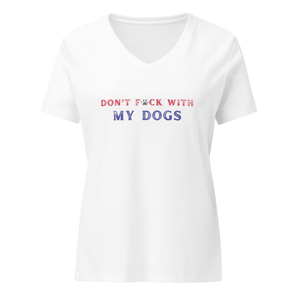 Don’ F With My Dogs Women's Original Tee front view