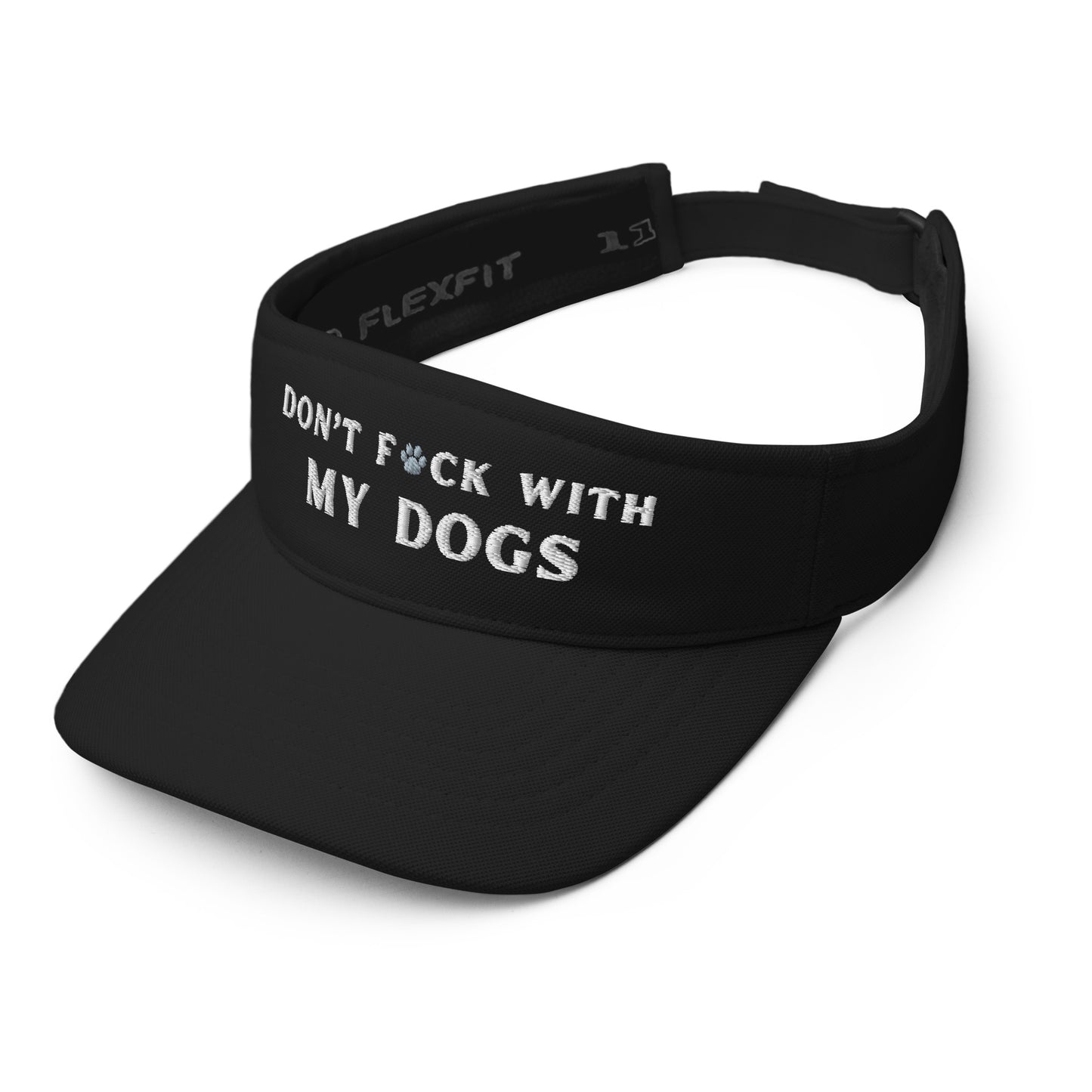 Harry Peaches Dont F*CK With My Dogs Visor Black side view