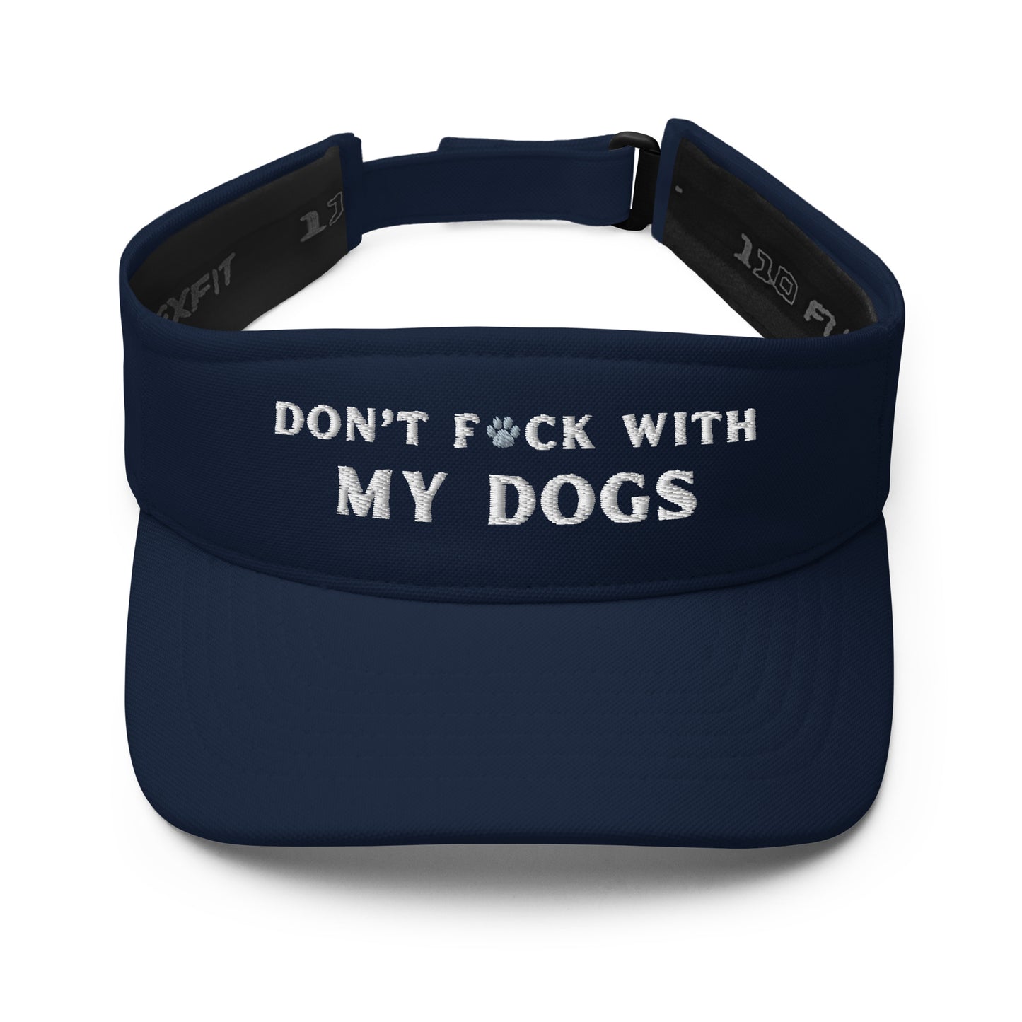 Harry Peaches Dont F*CK With My Dogs Visor Navy Front View