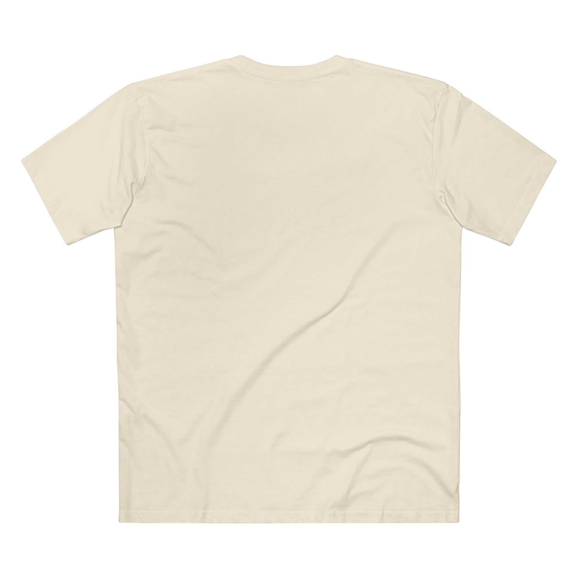 Beige t-shirt on a white background
