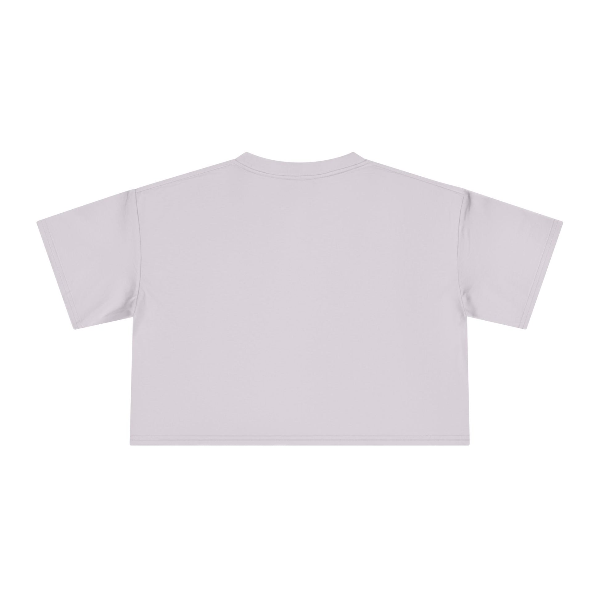White crop top on a white background