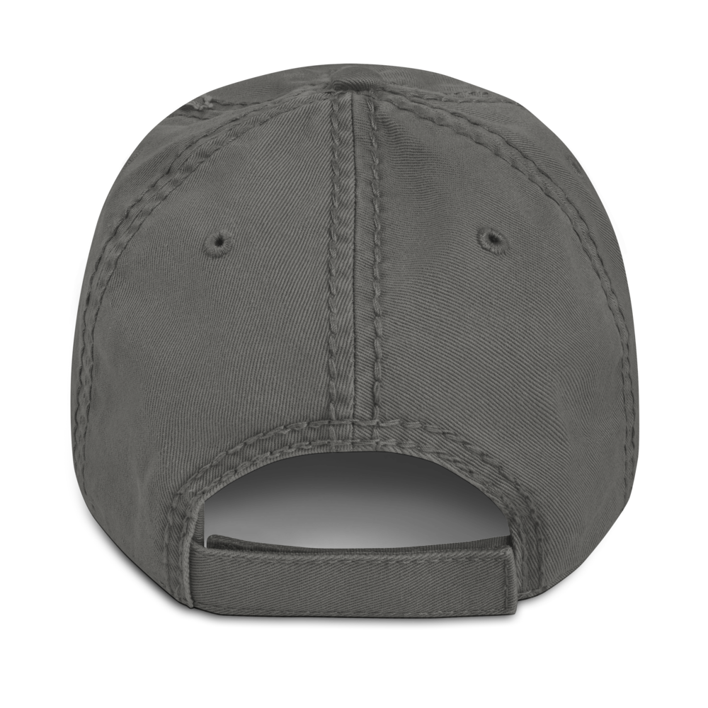Gray baseball cap on a white background